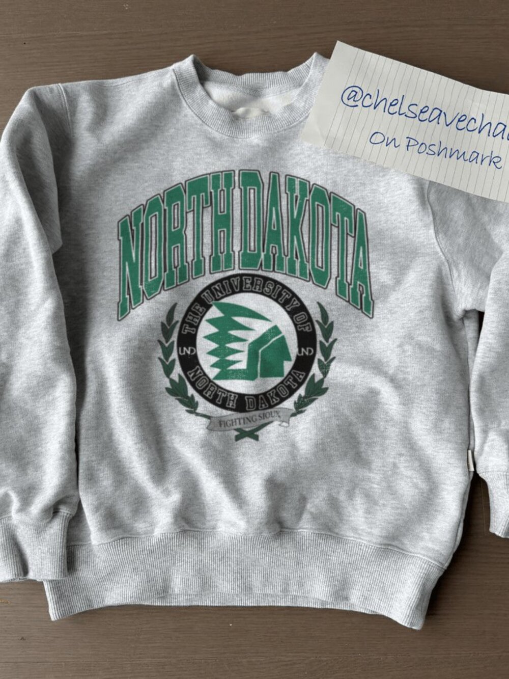 Vintage 90's University of North Dakota Football Crewneck Sweatshirt, NCAA Shirt